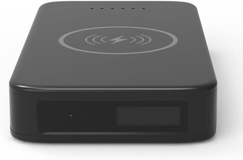 Charge 3K Power Bank Security Camera - 3K UltraHD Home Security Camera, 10000mAh Qi Wireless Charger, PIR Motion Detection, No-Glow Night Vision, MicroSD Recording, No WiFi Required in Kuwait