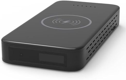 Charge 3K Power Bank Security Camera - 3K UltraHD Home Security Camera, 10000mAh Qi Wireless Charger, PIR Motion Detection, No-Glow Night Vision, MicroSD Recording, No WiFi Required in Kuwait