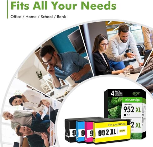 952 952XL Ink Cartridges Combo Pack for HP 952 XL OfficeJet 8710 Printer in Saudi Arabia