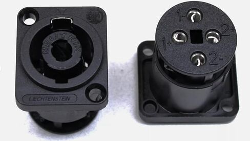 LASE (2) Two Neutrik NL4MP-ST Female SpeakON 4 Pole Panel Mount w/Screw Terminals in Saudi Arabia