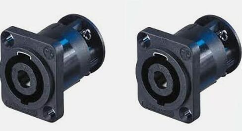 LASE (2) Two Neutrik NL4MP-ST Female SpeakON 4 Pole Panel Mount w/Screw Terminals in Saudi Arabia