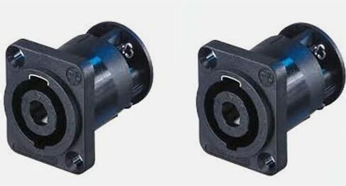 LASE (2) Two Neutrik NL4MP-ST Female SpeakON 4 Pole Panel Mount w/Screw Terminals in Saudi Arabia