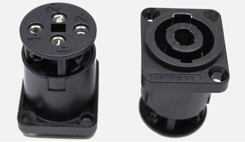 LASE (2) Two Neutrik NL4MP-ST Female SpeakON 4 Pole Panel Mount w/Screw Terminals in Saudi Arabia