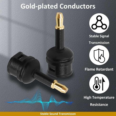 3.5mm Mini Toslink Adapter Digital Fiber Optic Audio Connector in Saudi Arabia