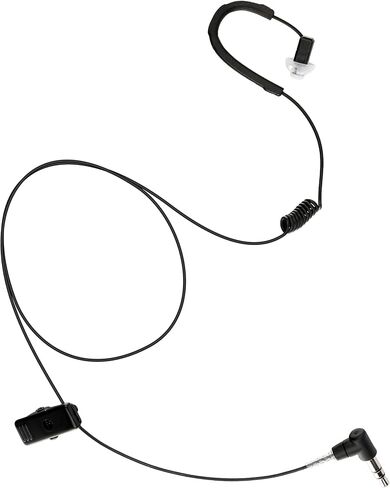 Arrowmax Black Shadow Tubeless Covert High-Definition Listen-Only Earpiece with Balanced Armature Speaker, 3.5mm Connector Works with Speaker Mics, RSM & PTT Units in Saudi Arabia