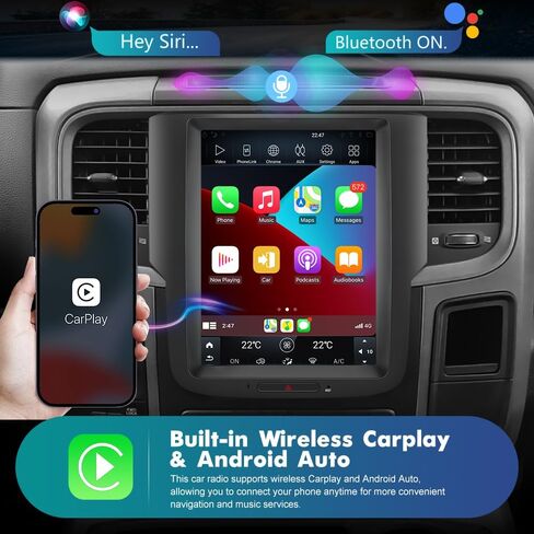 10.4 inch T-Style Car Radio for Dodge Ram (2013-2018) 1500 2500 3500 in Saudi Arabia