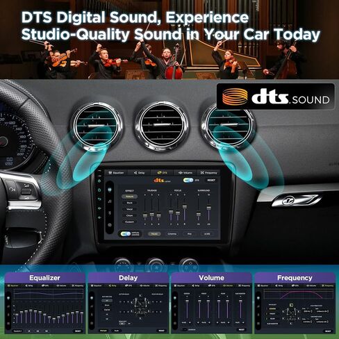 XTRONS Car Stereo for Audi TT MK2, Android 14 Qualcomm Octa Core 8GB+256GB Car Radio, 9 Inch QLED Touch Screen GPS Navigation for Car Bluetooth Head Unit DSP CarPlay Android Auto in Saudi Arabia