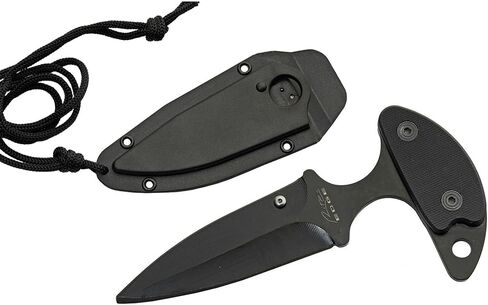 Rite Edge SZCO Full Tang Hunting Knife 6 inch - Fixed Blade Neck Style Outdoor Knife with G-10 Handle, Stainless Steel Blade & Sheath for Hunting, Camping & Outdoor uses for Men in Saudi Arabia