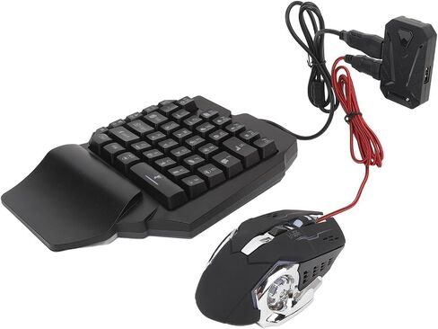 Keyboard Mouse Converter Set, 4 in 1 Mobile Game Combo Pack, RGB Backlight Combo with Adjustable Phone Stand in Saudi Arabia