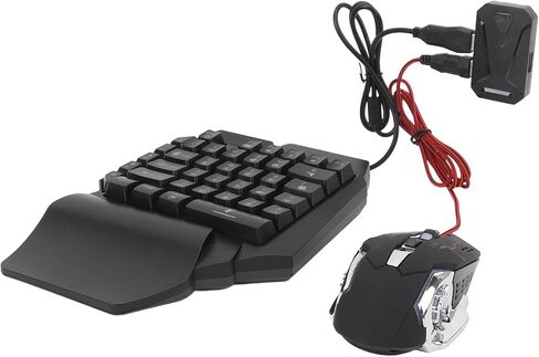 Keyboard Mouse Converter Set, 4 in 1 Mobile Game Combo Pack, RGB Backlight Combo with Adjustable Phone Stand in Saudi Arabia