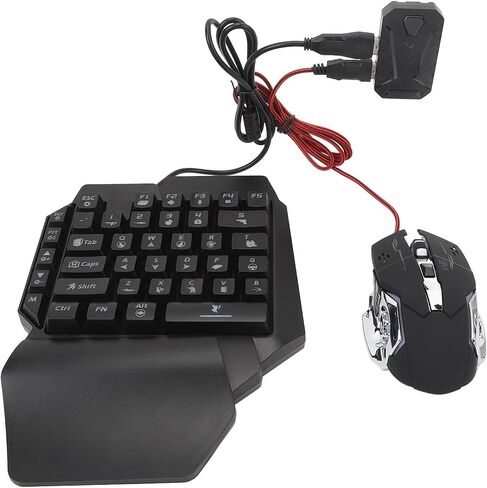 Keyboard Mouse Converter Set, 4 in 1 Mobile Game Combo Pack, RGB Backlight Combo with Adjustable Phone Stand in Saudi Arabia