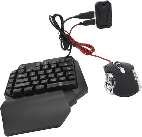 Keyboard Mouse Converter Set, 4 in 1 Mobile Game Combo Pack, RGB Backlight Combo with Adjustable Phone Stand in Saudi Arabia