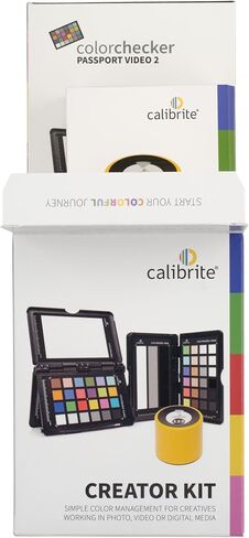 مجموعة Calibrite Creator Kit مع شاشة عرض 123 مقياس ألوان وColorChecker Passport Video 2، ومعايرة الشاشة ونظام التحكم في الألوان للتصوير الفوتوغرافي وسير عمل صناعة الأفلام (CC123-PPV2) in Kuwait