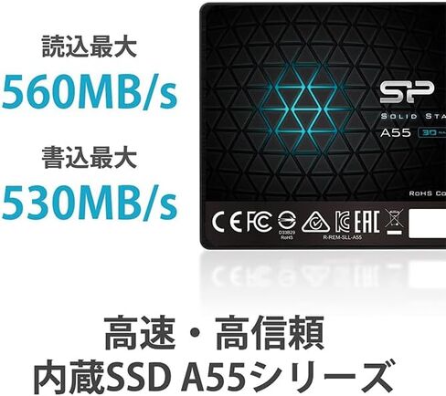 سلسلة Silicon Power A55 SSD 4 تيرابايت 3D NAND SATA3 6 جيجابايت/ثانية 2.5 بوصة 0.3 بوصة (7 ملم) تم التحقق من تشغيل PS4 in Kuwait