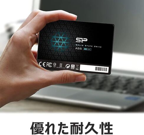 سلسلة Silicon Power A55 SSD 4 تيرابايت 3D NAND SATA3 6 جيجابايت/ثانية 2.5 بوصة 0.3 بوصة (7 ملم) تم التحقق من تشغيل PS4 in Kuwait