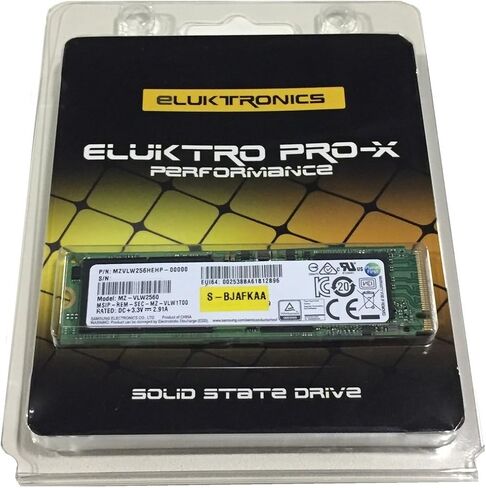 Eluktronics Eluktro Pro-X Performance AHCI M.2 80mm PCIe 3.0 x4 SSD (Optional Capacity) 1TB SM961 MZVKW1T0HMLH-00000 in Saudi Arabia