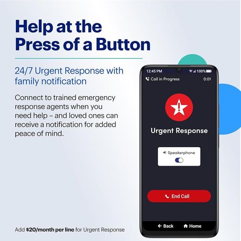 LIVELY Jitterbug Smartphone for Seniors, No SIM Needed, Smart5 in Saudi Arabia
