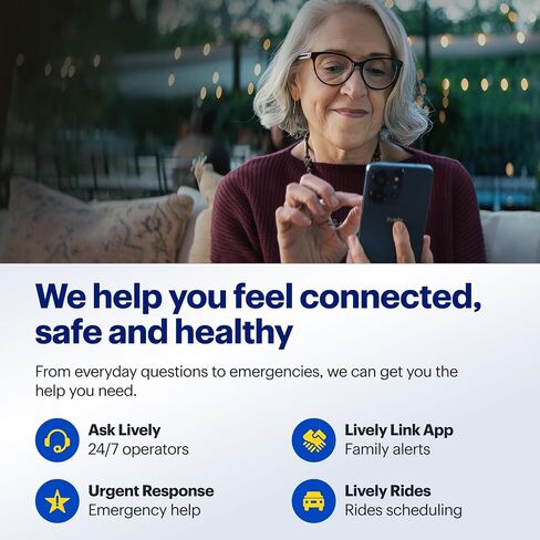 LIVELY Jitterbug Smartphone for Seniors, No SIM Needed, Smart5 in Saudi Arabia