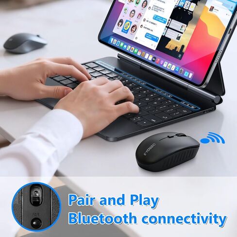 E-YOOSO Wireless Bluetooth Mouse, Compact Mini, 5 Adjustable DPI, Black in Kuwait