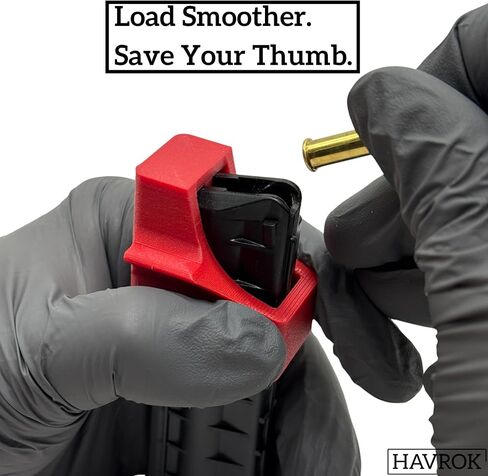 HAVROK Magazine Loader for Kel-Tec P17 .22 LR — Easy Pain-Free Loading — Heat Resistant Fiber-Reinforced Construction — Large Ergonomic Flanges for Thumb Relief in Saudi Arabia