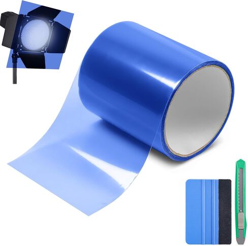 Lypumso Color Transform Light Filters, DIY Self-Adhesive Transparent Vinyl Wrap Film for Halloween Christmas Landscape, Outdoor String Garden Lights Window Tint Home Decor (Red, 4in x 20ft) in Saudi Arabia
