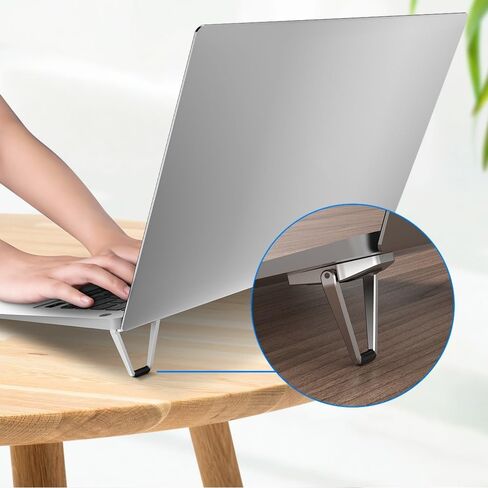 JSEIAJB Alloy Shield Laptop Pad Bottom Heat Dissipation Support Frame Folding Portable Stand in Saudi Arabia