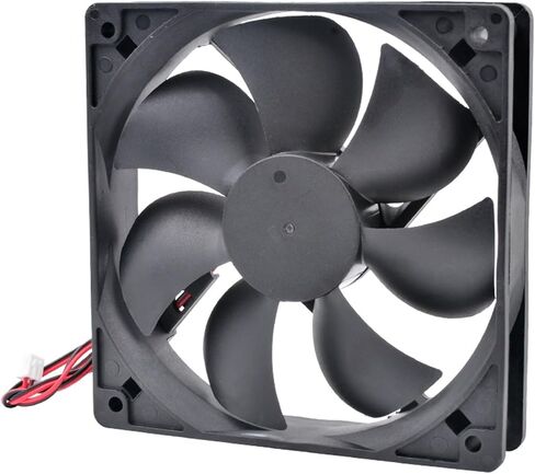 P12025 12cm 120mm Fan 120x120x25mm DC5V 12V 24V 2Pin Cooling for Chassis Power Inverter(5V Sleeve) in Kuwait