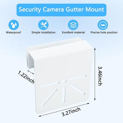 2 Pack Gutter Mount Bracket Compatible with eufy Security eufyCam C31/C37 in Saudi Arabia