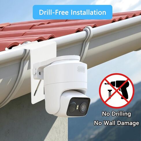 2 Pack Gutter Mount Bracket Compatible with eufy Security eufyCam C31/C37 in Saudi Arabia