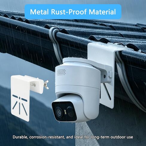 2 Pack Gutter Mount Bracket Compatible with eufy Security eufyCam C31/C37 in Saudi Arabia