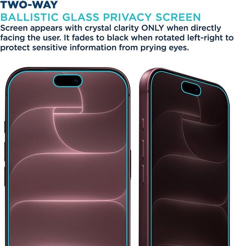 واقي شاشة زجاجي للخصوصية من Tech Armor لهاتف iPhone 18 Pro Max، عبوة واحدة in Saudi Arabia