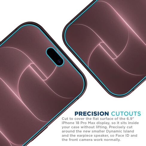 واقي شاشة زجاجي للخصوصية من Tech Armor لهاتف iPhone 18 Pro Max، عبوة واحدة in Saudi Arabia