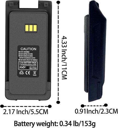TYT MD-390 بطارية أصلية لراديو اتجاهين USB-C Type-C 7.2 فولت 3600 مللي أمبير في الساعة تكبير البطارية متوافقة مع TYT MD-UV390 MD-UV390 GPS DMR MD-390 MD-UV390 Plus RT81 أجهزة اتصال لاسلكية in Kuwait