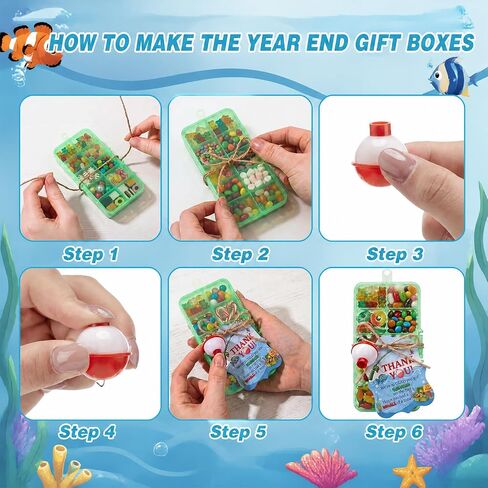 24 Set Fishing Party Favors Tackle Boxes with Thank You Cards in Saudi Arabia