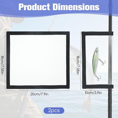 Skrfren 2 Pcs Clear Fishing Lure Wraps Transparent Lure Covers Clear Hook Cover Fishing Hook Covers Bait Keeper Fish Hooks Storage Protectors Easily See Lures Keep Fishermen Fishings Safe for Rod in Saudi Arabia
