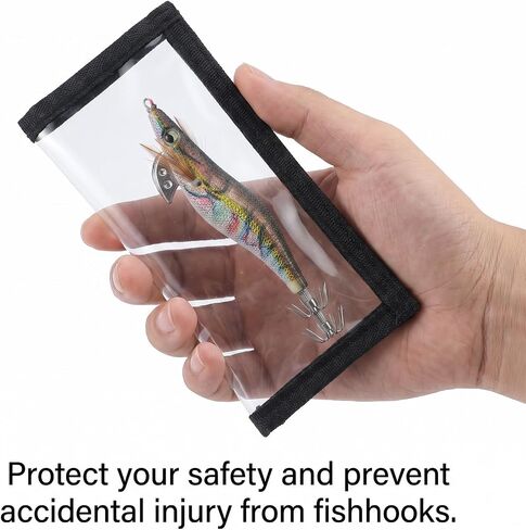 Skrfren 2 Pcs Clear Fishing Lure Wraps Transparent Lure Covers Clear Hook Cover Fishing Hook Covers Bait Keeper Fish Hooks Storage Protectors Easily See Lures Keep Fishermen Fishings Safe for Rod in Saudi Arabia