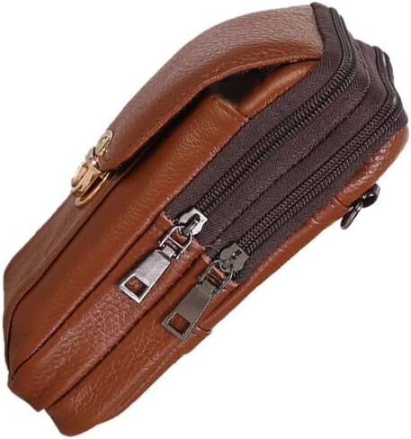 BESTYASH Waist Bag for Men, Waterproof Cowhide Phone Fanny Pack in Saudi Arabia