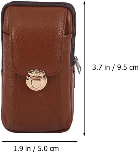 BESTYASH Waist Bag for Men, Waterproof Cowhide Phone Fanny Pack in Saudi Arabia