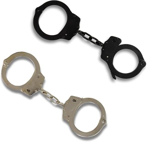Snake Eye Tactical Steel Handcuffs with Two Keys Heavy Duty Steal Professional Grade | Secure Handcuffs. in Saudi Arabia