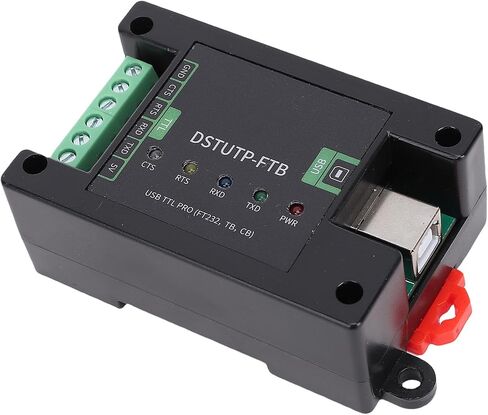 USB to TTL Adapter, FT232 Chip, 5.0mm Screw Terminal, Independent Power & Signal Isolation, 5 LED Indicators, Ideal for Serial Communication in Saudi Arabia