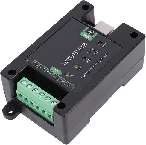 USB to TTL Adapter, FT232 Chip, 5.0mm Screw Terminal, Independent Power & Signal Isolation, 5 LED Indicators, Ideal for Serial Communication in Saudi Arabia