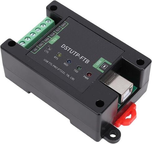 USB to TTL Adapter, FT232 Chip, 5.0mm Screw Terminal, Independent Power & Signal Isolation, 5 LED Indicators, Ideal for Serial Communication in Saudi Arabia