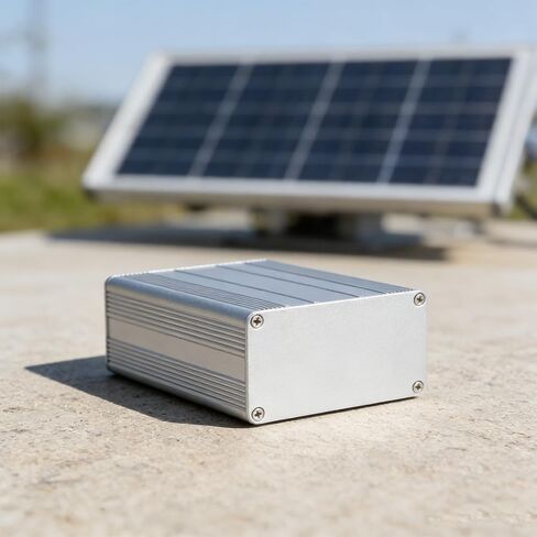 Aluminum PCB Enclosure Instrument Box with Sliding Cover, Extruded Metal Housing for Electronic Projects, PCB Slot Design, 100 x 100 x 50 mm in Saudi Arabia
