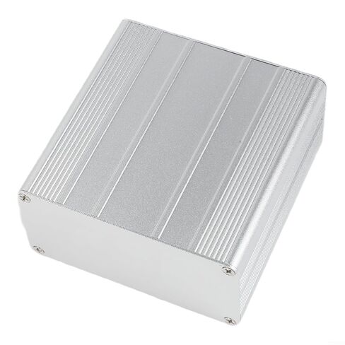 Aluminum PCB Enclosure Instrument Box with Sliding Cover, Extruded Metal Housing for Electronic Projects, PCB Slot Design, 100 x 100 x 50 mm in Saudi Arabia