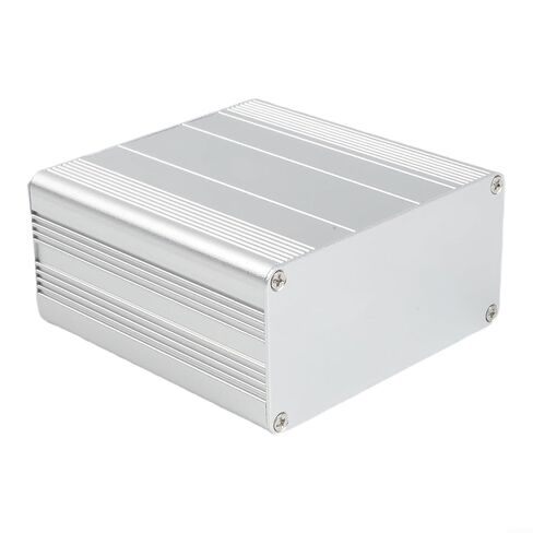 Aluminum PCB Enclosure Instrument Box with Sliding Cover, Extruded Metal Housing for Electronic Projects, PCB Slot Design, 100 x 100 x 50 mm in Saudi Arabia