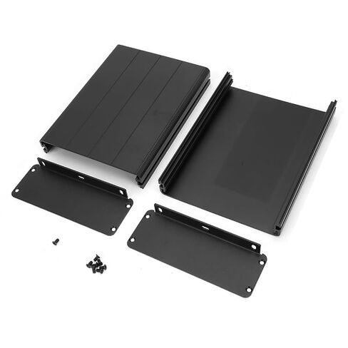 Matte Black Extruded Aluminum Alloy Enclosure, Split Type Electronic Project Case GPS Shell Box, 45 * 122 * 160mm Wiring DIY Aluminum Casing for PCB in Kuwait