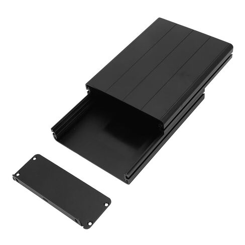 Matte Black Extruded Aluminum Alloy Enclosure, Split Type Electronic Project Case GPS Shell Box, 45 * 122 * 160mm Wiring DIY Aluminum Casing for PCB in Kuwait
