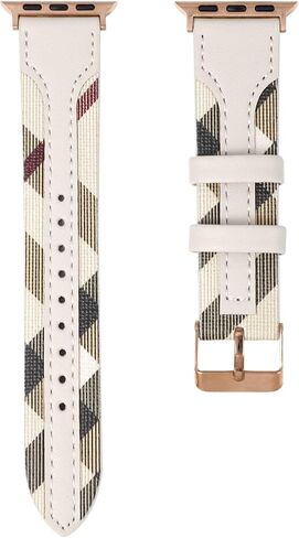 Designer Band Compatible with Apple Watch S11 42mm&46mm 38mm 40mm 41mm 44mm 45mm 49mm for Women, Fancy Leather Strap Luxury Wristband Replacement for iWatch 10 9 8 7 6 5 4 3 2 1 SE in Saudi Arabia