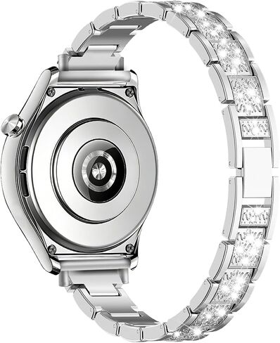 20mm Bands Compatible for Garmin Vivoactive 6 Bands for Women, Metal Jewelry Sparkly Diamond Thin Replacement Compatible for Vivoactive 5, Vivoactive 3 Smart Watch in Kuwait