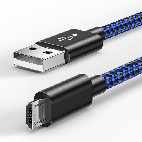 Micro USB Charging Cable 6FT, Nylon Braided Fast Charger & Data Sync Cord in Saudi Arabia